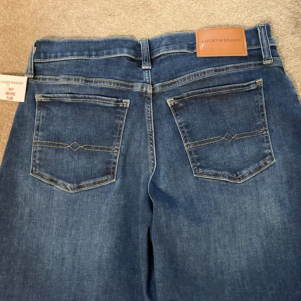 New LUCKY Mid-Low Rise Ultra Wide Jeans 6 - Picture 5 of 6